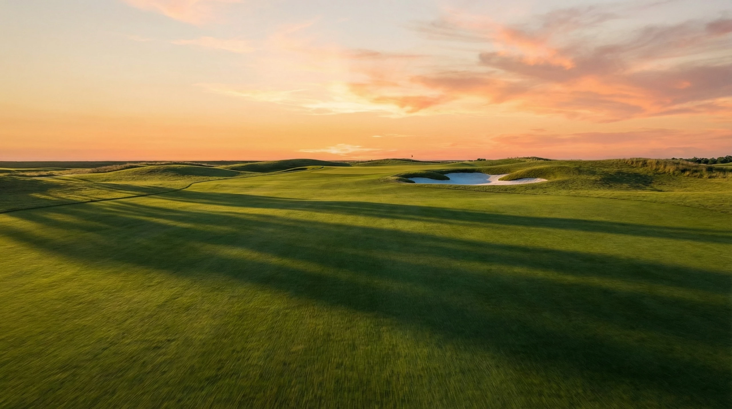 Golf coucher de soleil clubhouse